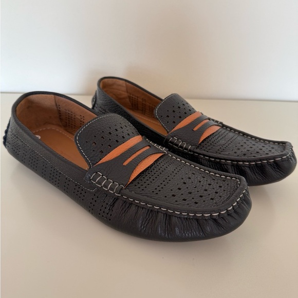NEW GIROTTI 5260 Men's LOAFERS MOCCASINS Made in ITALY 43 9.5-10 US $235 retail - Picture 1 of 6